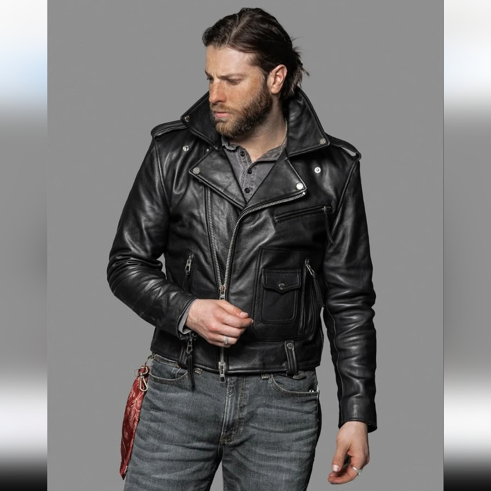 Master Supply Co. "Nomad" Leather Biker Jacket